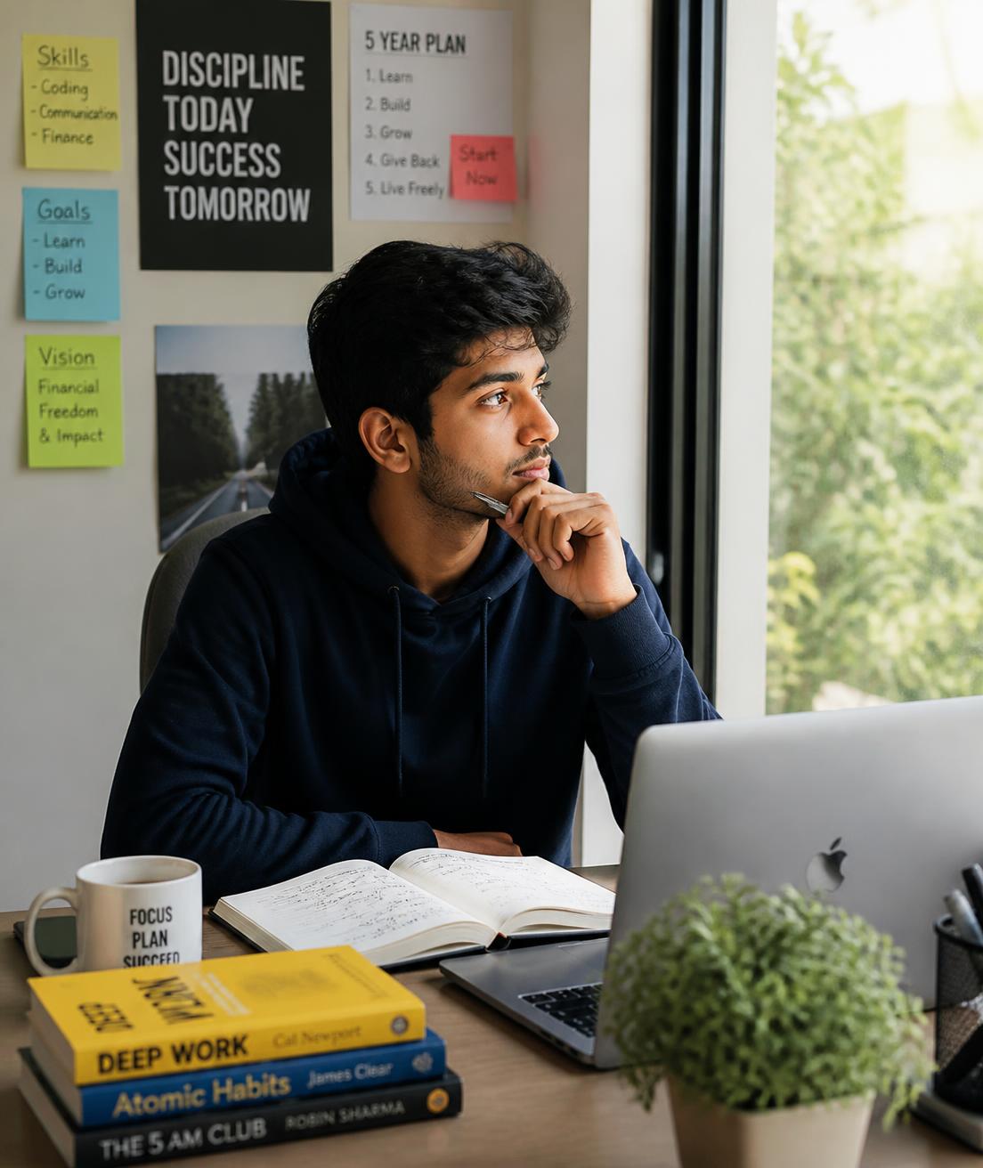 A student planning their international study options